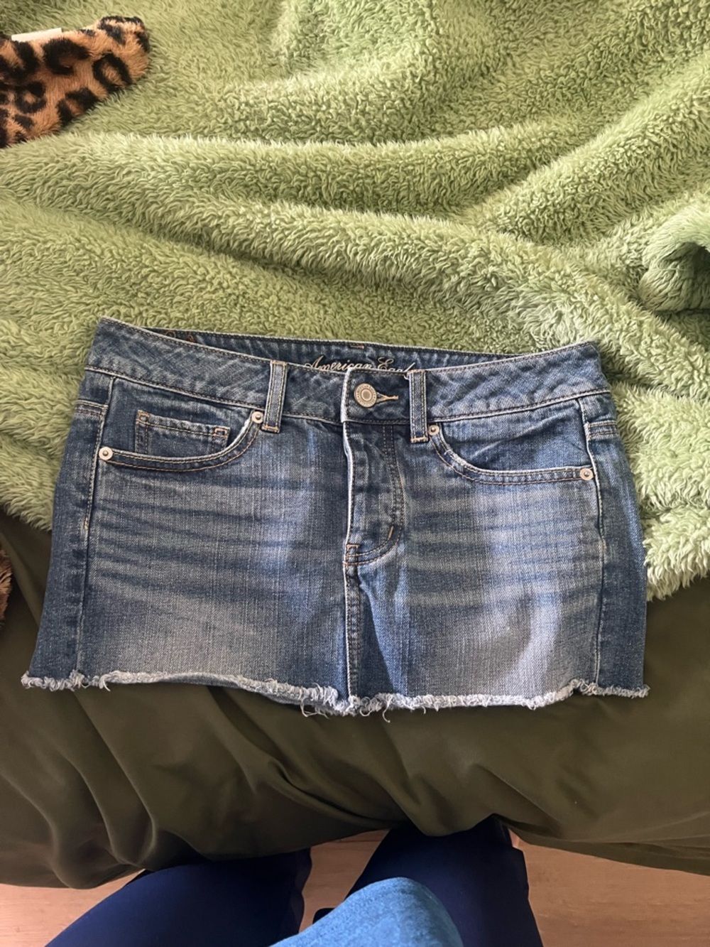 American Eagle Outfitters Blue Denim Mini Skirt